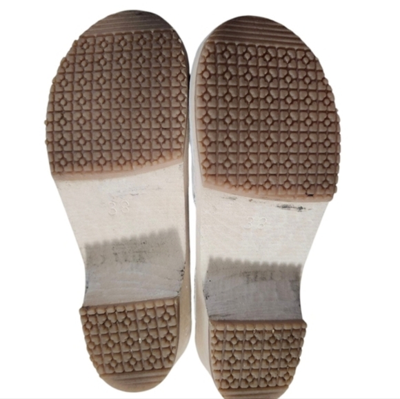 Sandgren's Saragasso Sand Nubuck Made In Sweden Scandinavian Clogs EU 38  US 8 - Picture 8 of 9